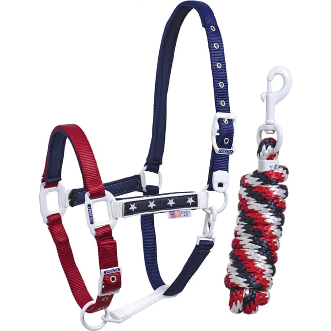 Nylon halster voor paard met lengte Pool's USA