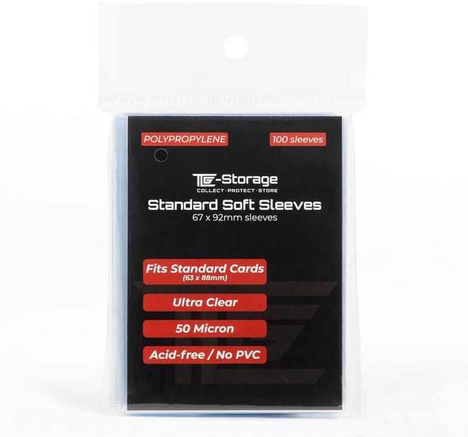 TCG-Storage 100 Standard Soft Sleeves - Card sleeves Pokemon - Penny sleeves