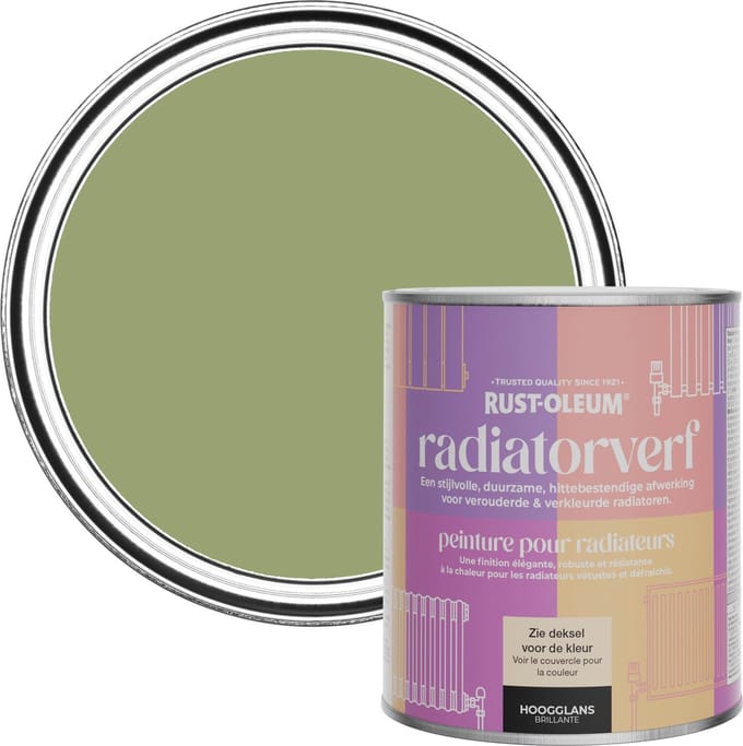 Rust-Oleum Groen Radiatorverf Hoogglans - Familiar Ground 750ml