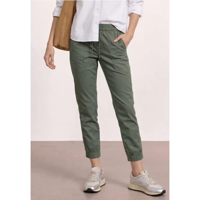 Slim legs broek in een lichtgewicht stof