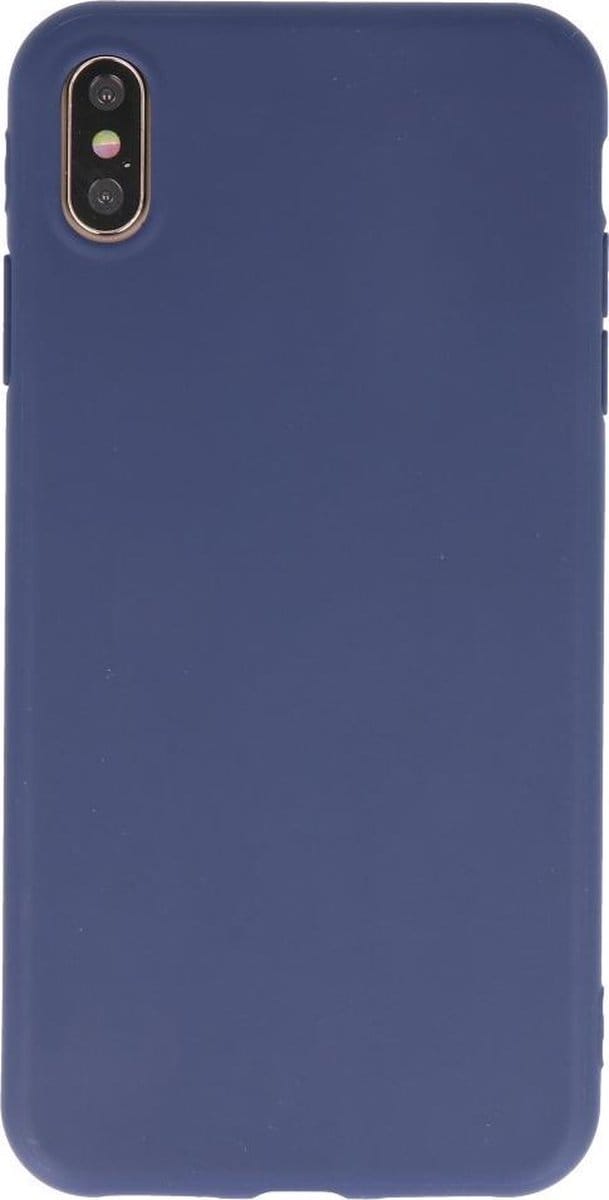 Bestcases Telefoonhoesje Backcover iPhone Xs Max - Navy