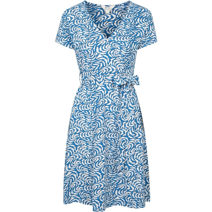 Mountain Warehouse Dames Santorini UV Jersey Wrap Jurk (Felblauw)