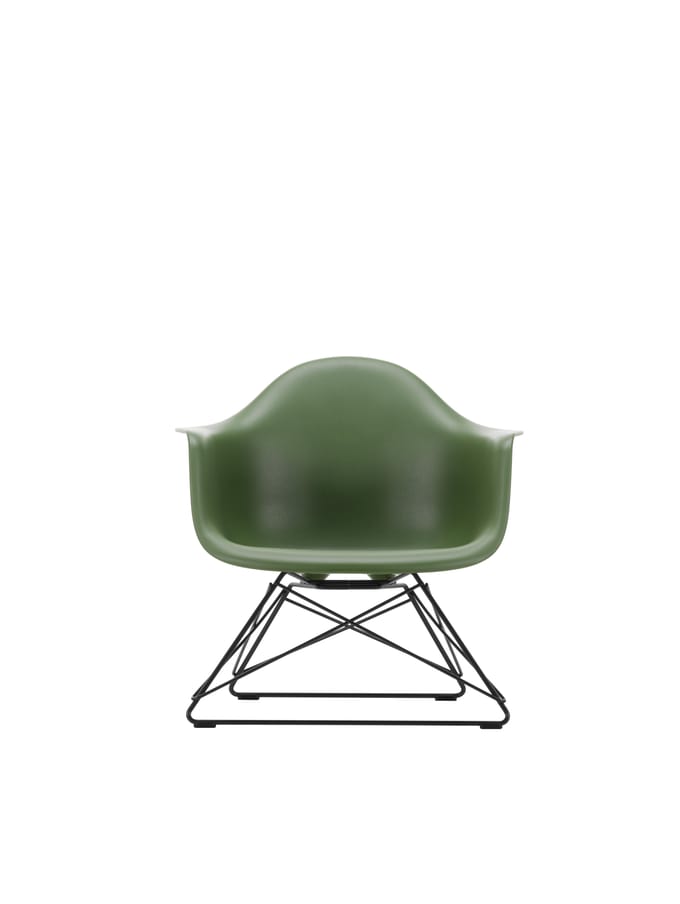 Vitra Eames Plastic Armchair LAR - forest RE - basic dark gepoedercoat