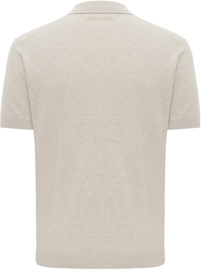 Gentiluomo poloshirt korte mouw beige