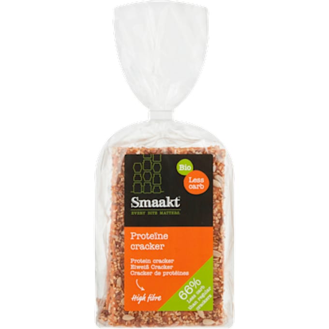 Smaakt Less Carb Proteïne Cracker Biologisch 200 gr
