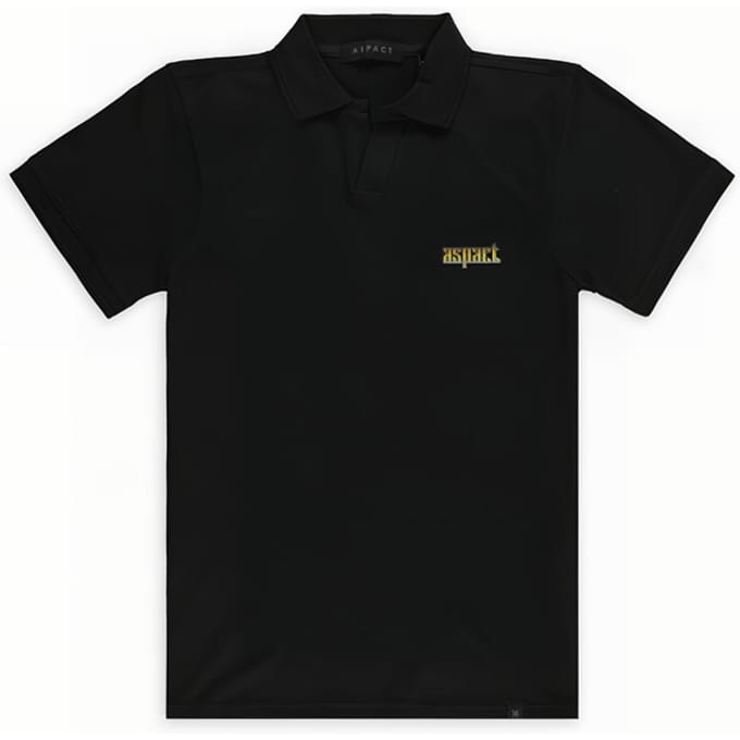 Aspact Tokyo Polo Black Größe: S | Poloshirts Outlet | Unisex | Schwarz
