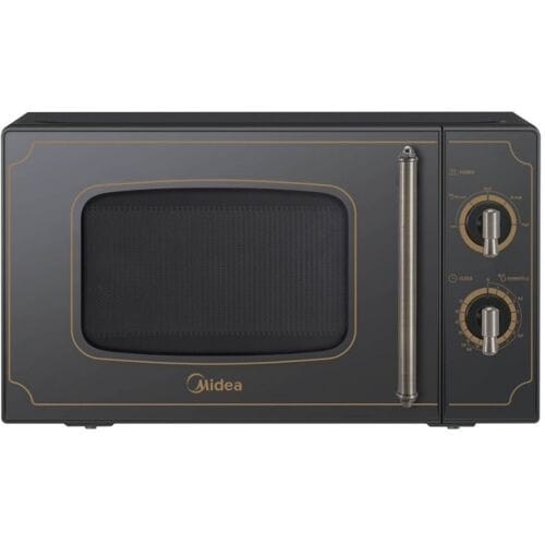 Midea MM720CJ7B - Magnetron - 20L - 700 W - Retro - Zwart
