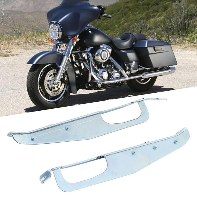 Set Binnenkuip Steunbeugels Motoraccessoire Geschikt voor EFI FLHX FLHTC FLHTCU white