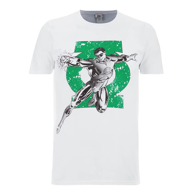 DC Comics Green Lantern Punch Heren T-Shirt - Wit - M
