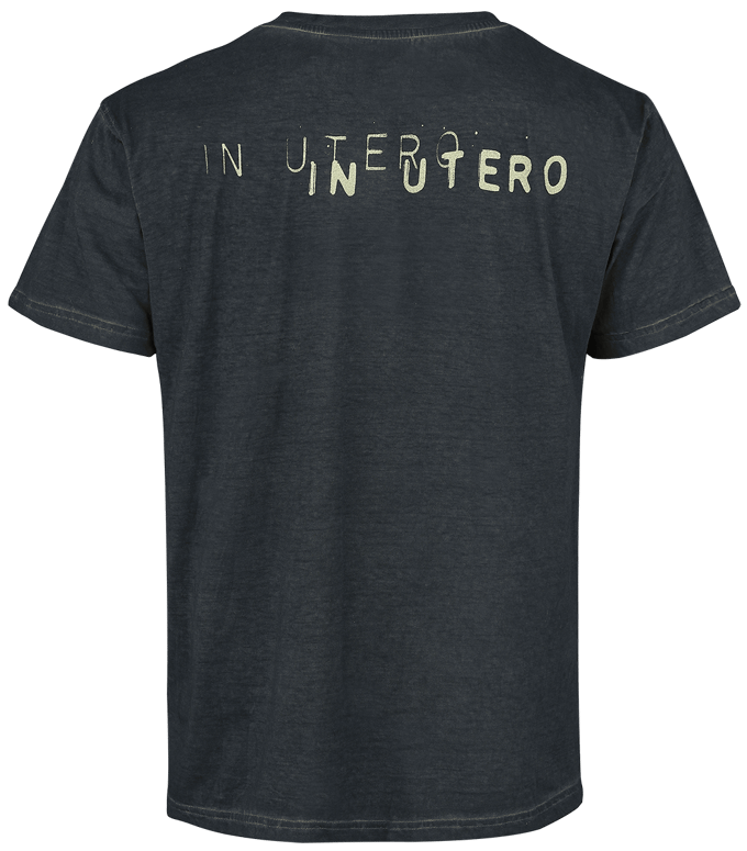 Nirvana T-shirt - In Utero Vertical - S tot 3XL - voor Mannen - zwart