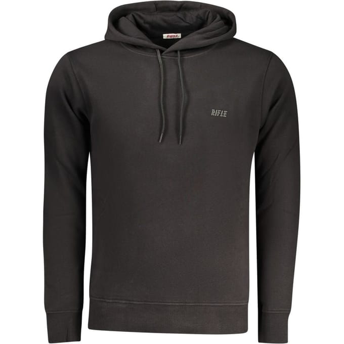 Rifle Zwarte Katoenen Heren Sweater