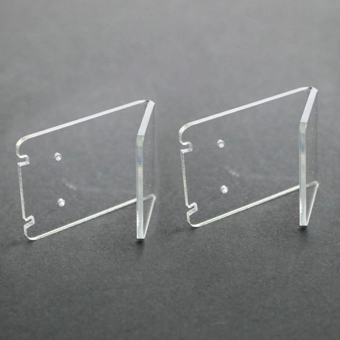 Présentoir de boucles d'oreilles en acrylique as described pur