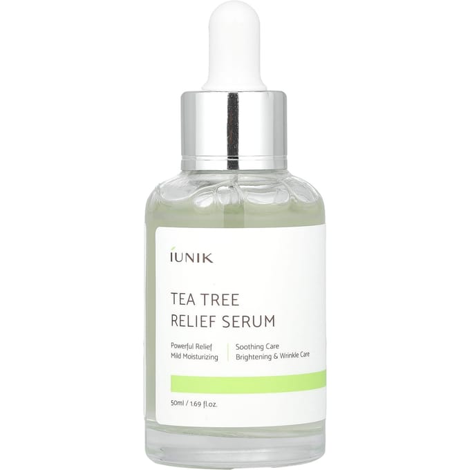 iUNIK, Tea Tree Relief Serum, 50 ml (1,71 fl oz) white
