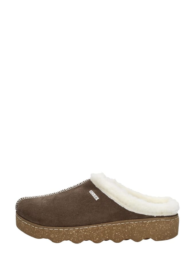 Rohde -Dames - bruin donker - pantoffels - maat 41