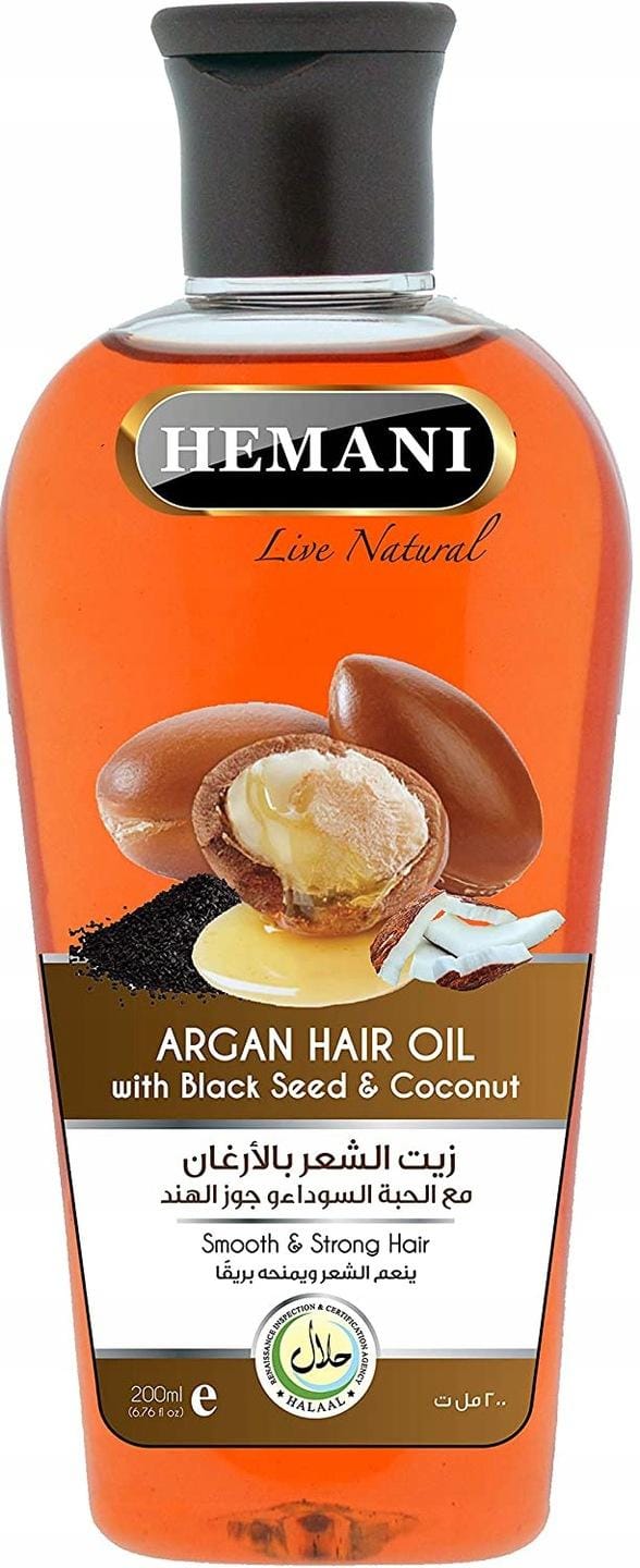 Hemani argan haarolie - arganolie voor het haar, 200 ml