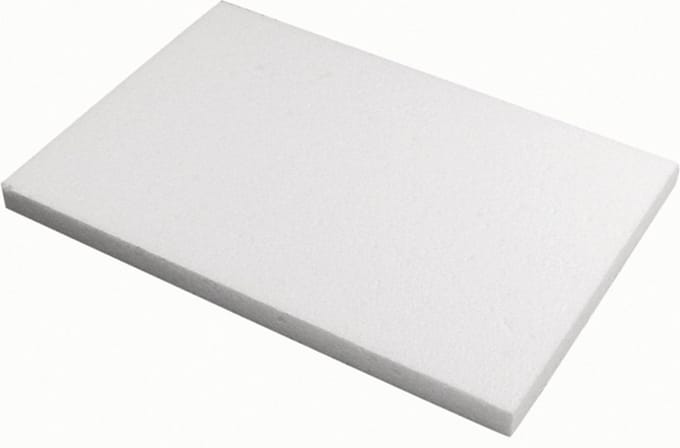 Rayher Piepschuim schijf/schijven - 2x - wit - 20 x 30 x 2 cm - hobby figuren artikelen - vormen