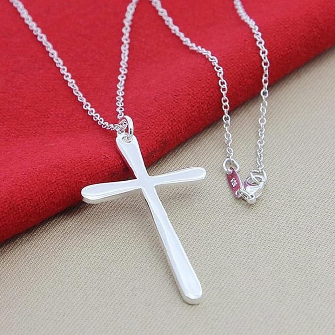 925 zilveren ketting met kruisje