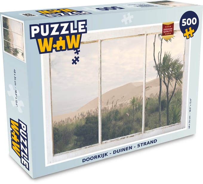 Puzzel Doorkijk - Duin - Strand - Legpuzzel - Puzzel 500 stukjes