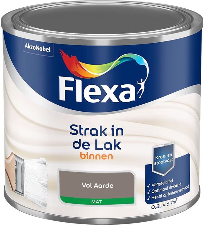 Flexa - Strak In De Lak Binnenlak Mat - Vol Aarde - Mengverf - 500 Ml