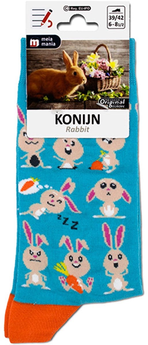 MM Sokken Konijntjes Maat 35/38