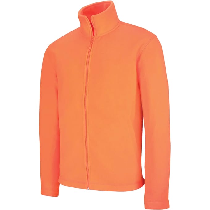 Kariban Microfleece met rits heren K911 - Fluorescent Orange - S