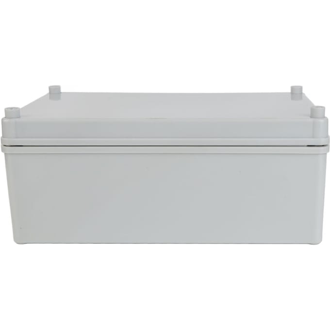Boîte de jonction électrique avec plaque de montage, boîtier de projet électrique en plastique ABS, étanche IP67, gris