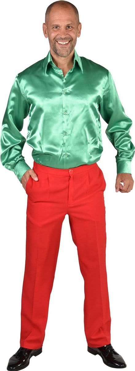 Magic Design Verkleedblouse Schurk Heren Polyester Groen Maat L