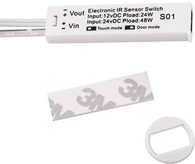 Inbouwsensor met 2 schakelfuncties voor deur- of handbeweging