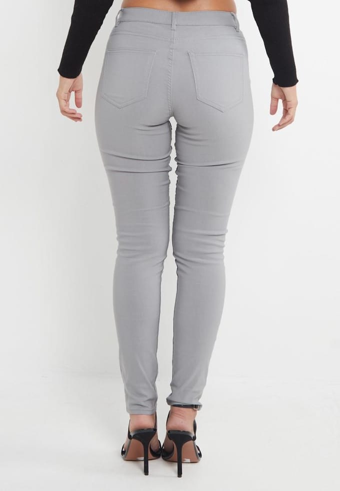 MYT Dames Skinny Super Stretch Chino Grijs