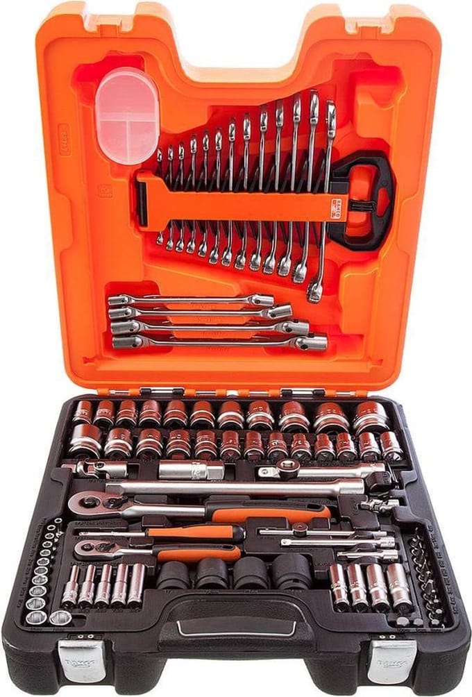 BAHCO S87+7 Topnøglesæt 1/4'' og 1/2'' med 94 dele