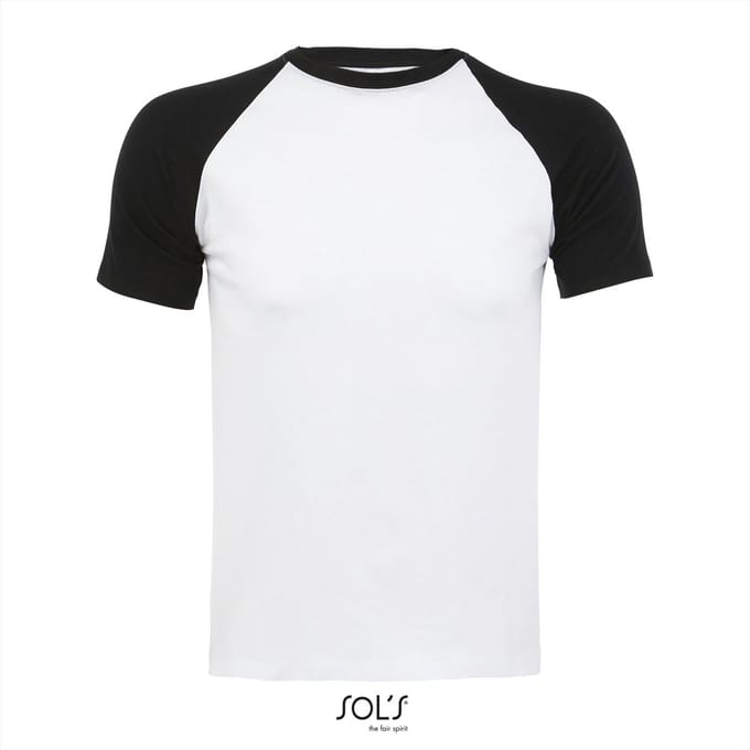 SOL'S Raglan T-Shirt Funky 150 L140 - White/Black - M