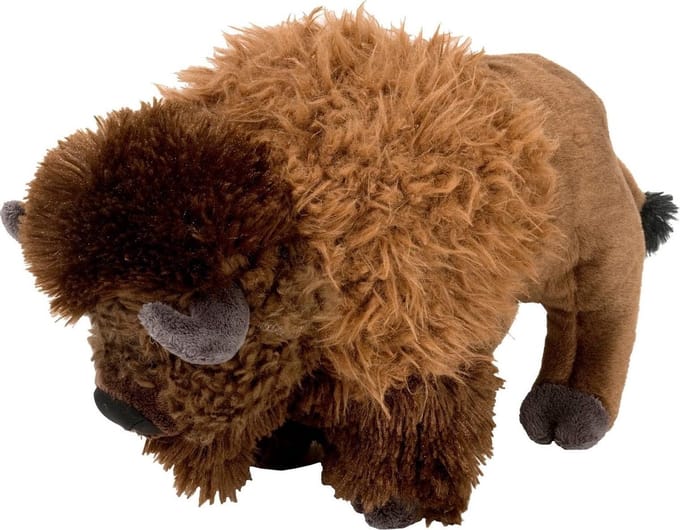 Wild Republic pluche knuffel bizon - 30 cm - knuffeldieren - Buffels