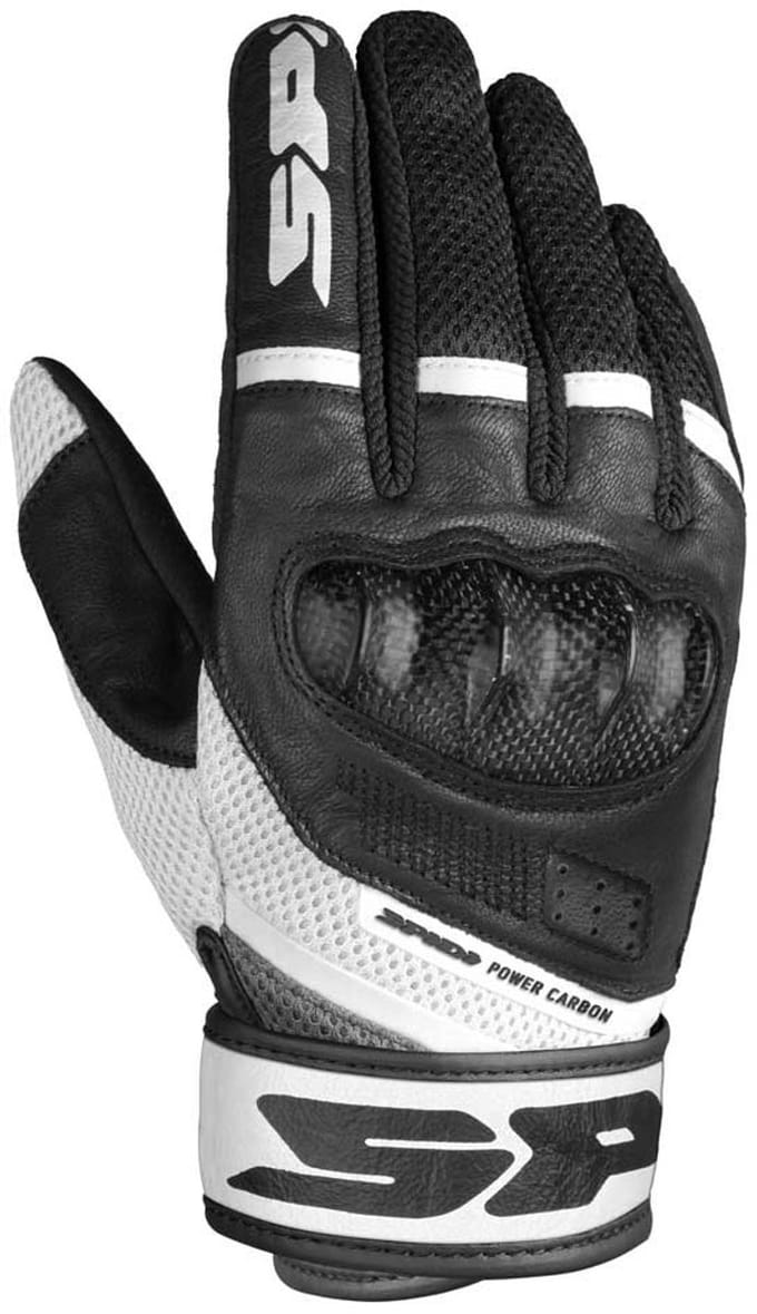 Spidi Power Carbon Lady Handschoenen Zwart Wit - Handschoen
