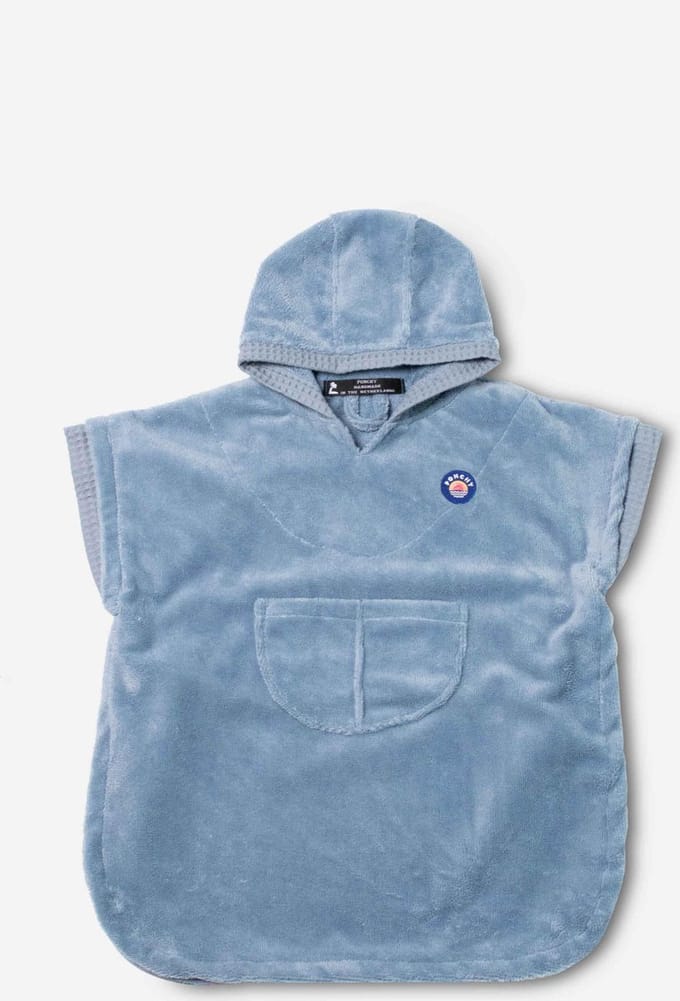 Ponchy - Azul Oceano - Bamboe Baby Strandponcho - Klein - Badcape