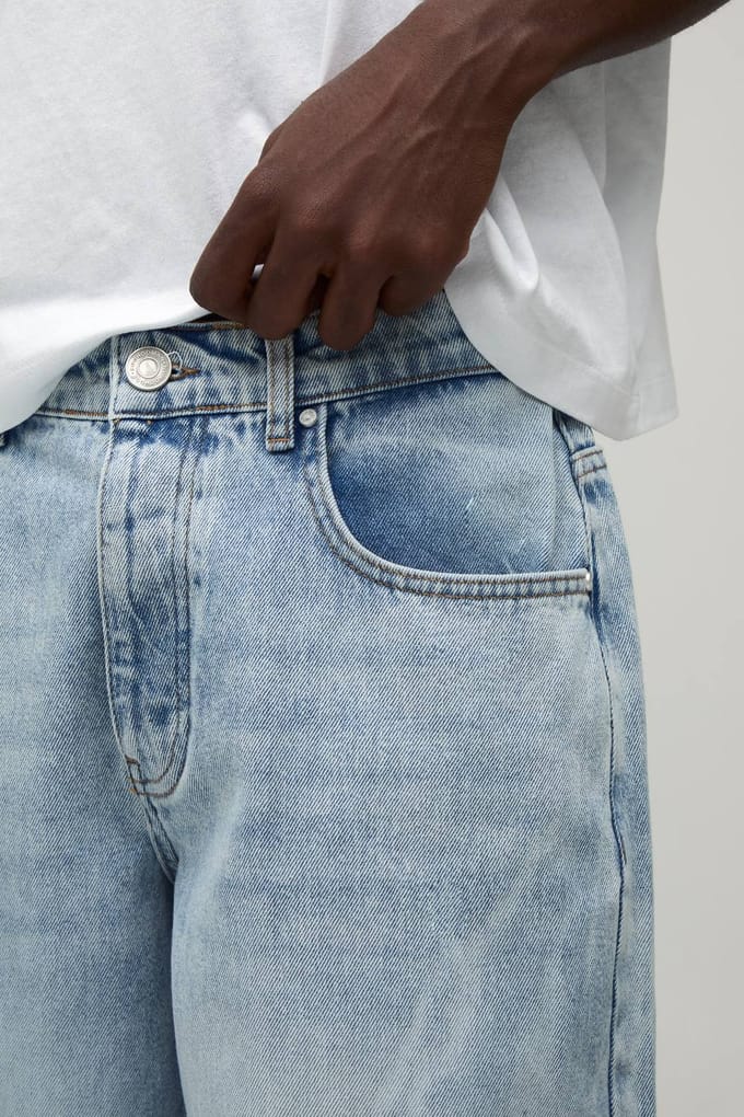 Lightning Laser Baggy Fit Jeans | Stonewash | Size 60R