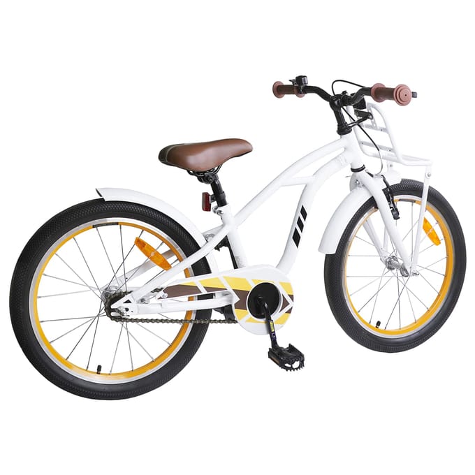 vidaXL - Kinderfiets - 18 - Inch - voor - 5-7 - jaar - oud - Wit
