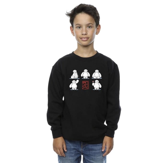 Disney Jongens Big Hero 6 Baymax Veel houdingen Sweatshirt (Sportgrijs)