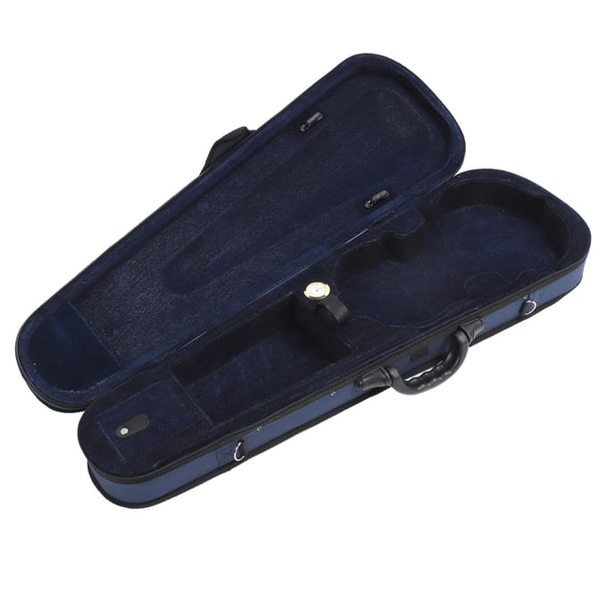 Viool Hardcase Driehoek Oversized Oxford Doek Drukbestendig Harde Schaal Vioolkoffer met blue