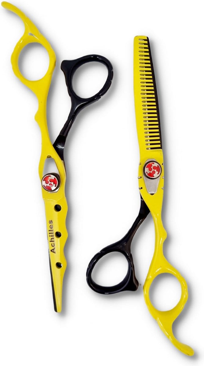 Achilles® Professionele Kappersschaar Set 6 Inch – Knipschaar & Uitdunschaar - Coupeschaar