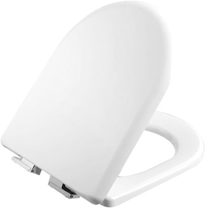 Toiletbril - Zachte sluiting - Stil gebruik - Afneembaar - 444 x 358 cm - Wit