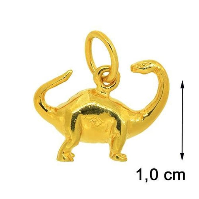 Blinx Jewels Vergulden Hanger Brontosaurus