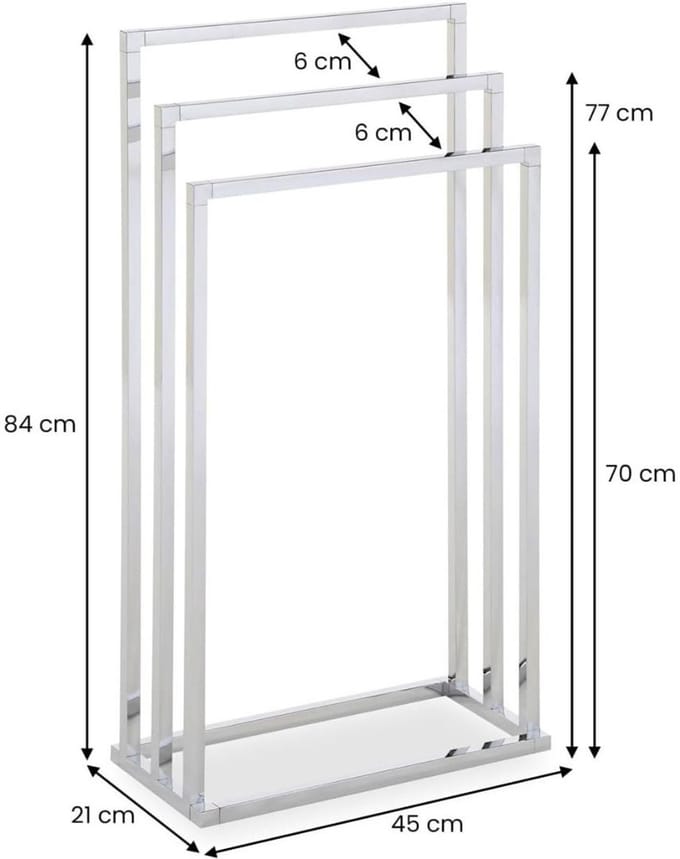 CRLYN® Handdoekrek Badkamer - Handdoekhouder