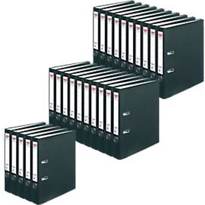 herlitz ordner maX.file protect, A4, rugbreedte 50 mm, 25 stuks, zwart