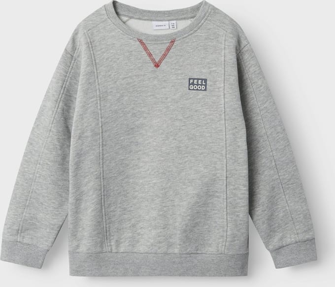 Name It - Sweater - Trui - Feel - Good - Grijs - Maat 122/128