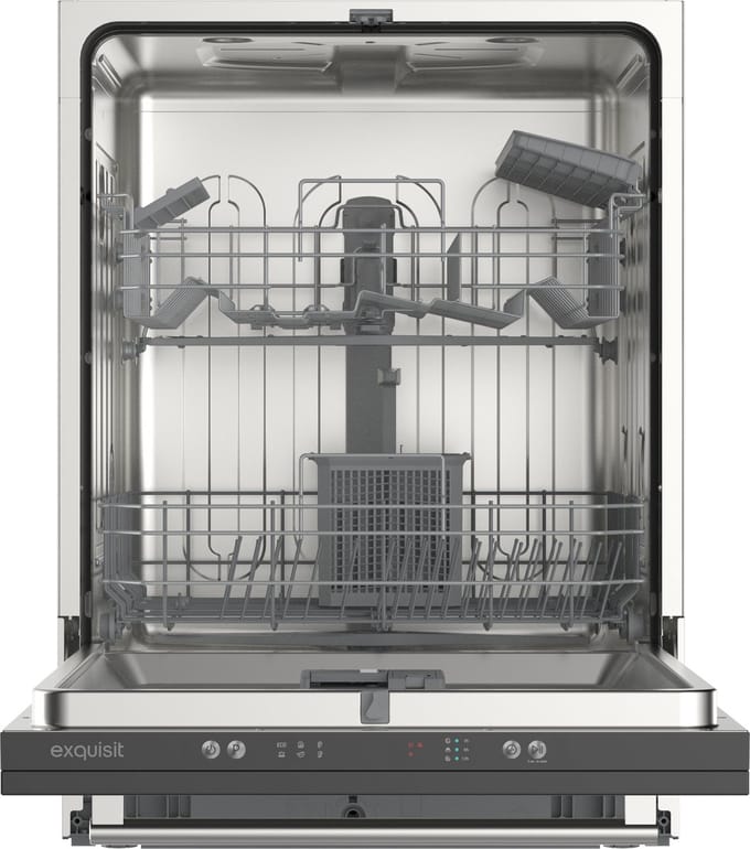 Exquisit EGSP2314-E-450D - Inbouw vaatwasser - Volledig Geïntegreerd - 14 Couverts - Bestekkorf - 6 Programma's - 60 CM