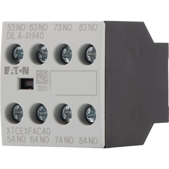 Eaton DILA-XHI40 Hulpschakelblok 4x NO 4 A Opsteekbaar Geschikt voor merk (relais): Eaton Piece 1 stuk(s)