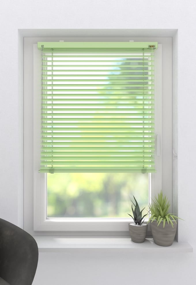 Aluminium Jaloezie Fine - 25 mm - Green - 70 x 175