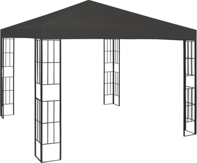 vidaXL - Prieel - 3x3 - m - antraciet