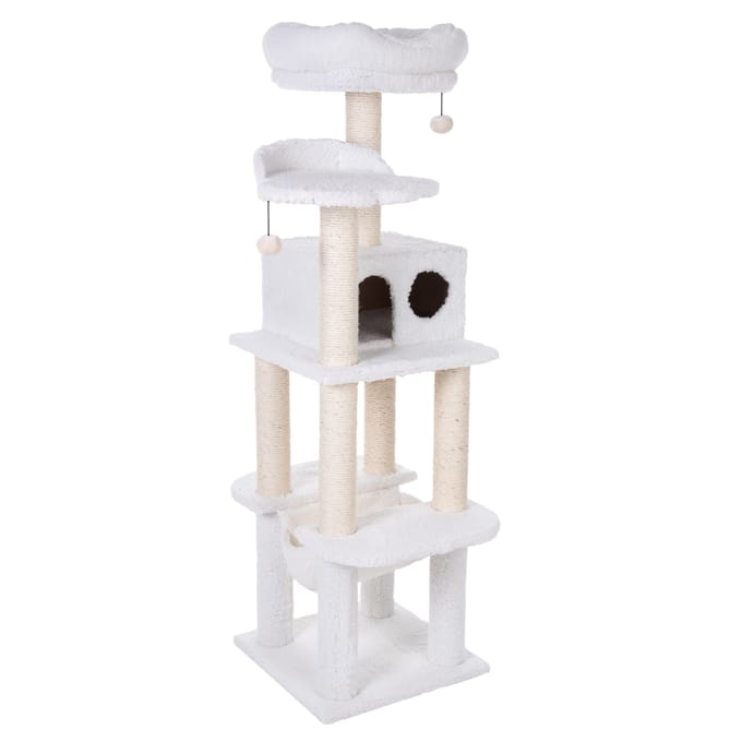 La Digue III Krabpaal Wit H163 x L49 x B49 cm