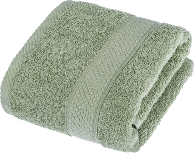 Homescapes badstof handdoek 100% katoen limoengroen